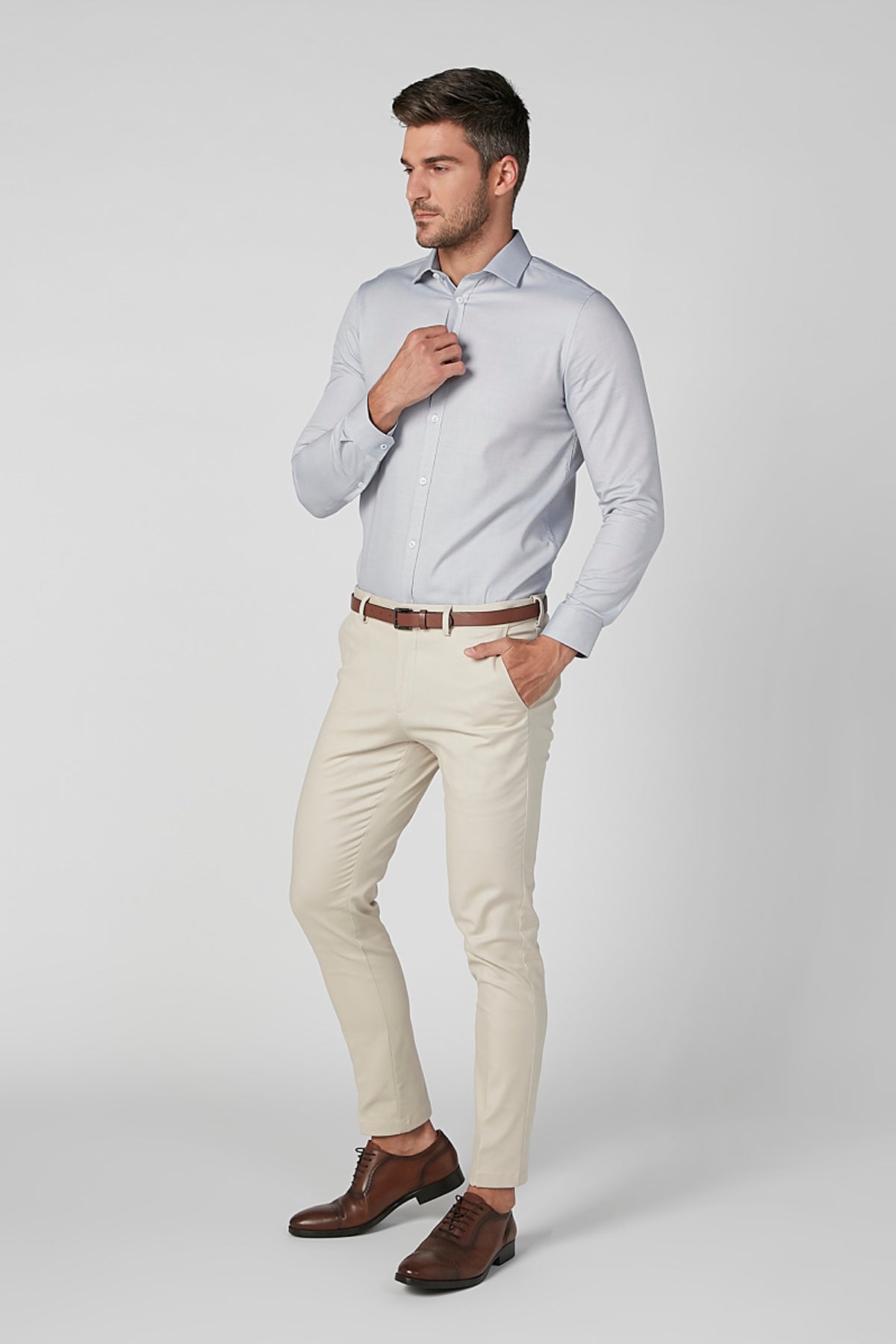 Slim Fit Chinos with Pocket Detail