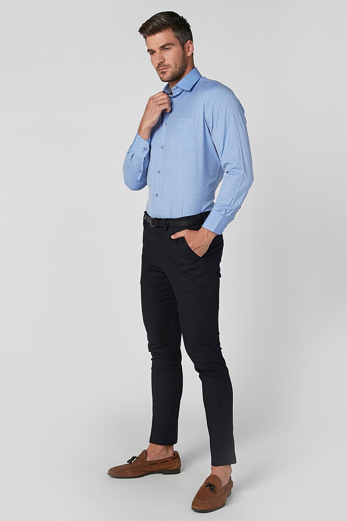 Slim Fit Chinos with Pocket Detail