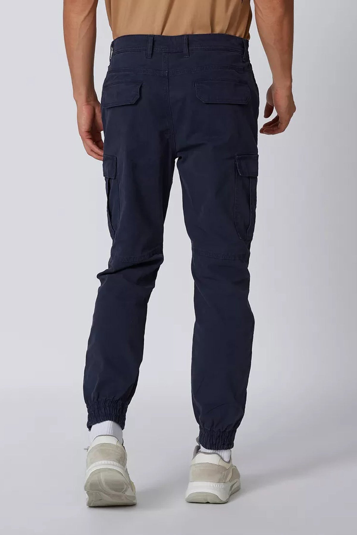 Slim Fit Cuffed Cargo Pants with Pocket Detail