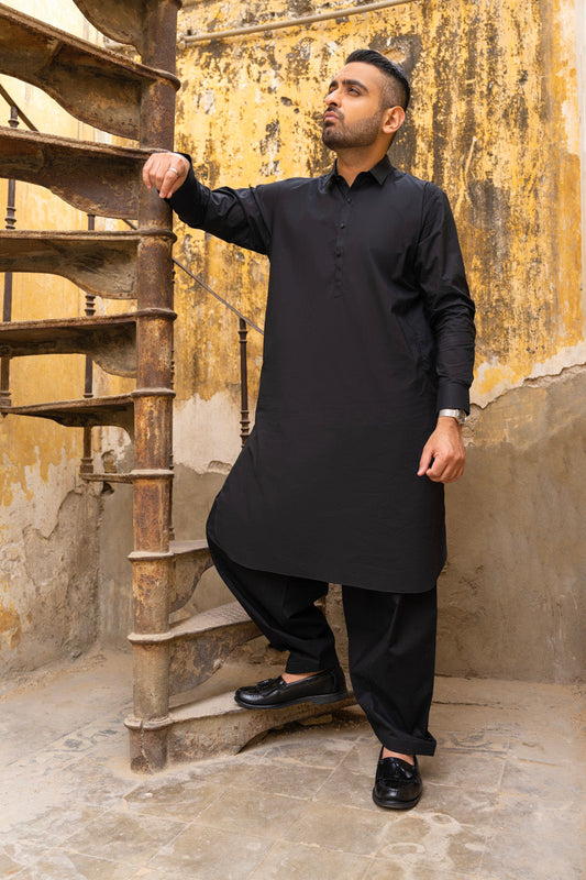 Dyed Cotton Shalwar Kameez