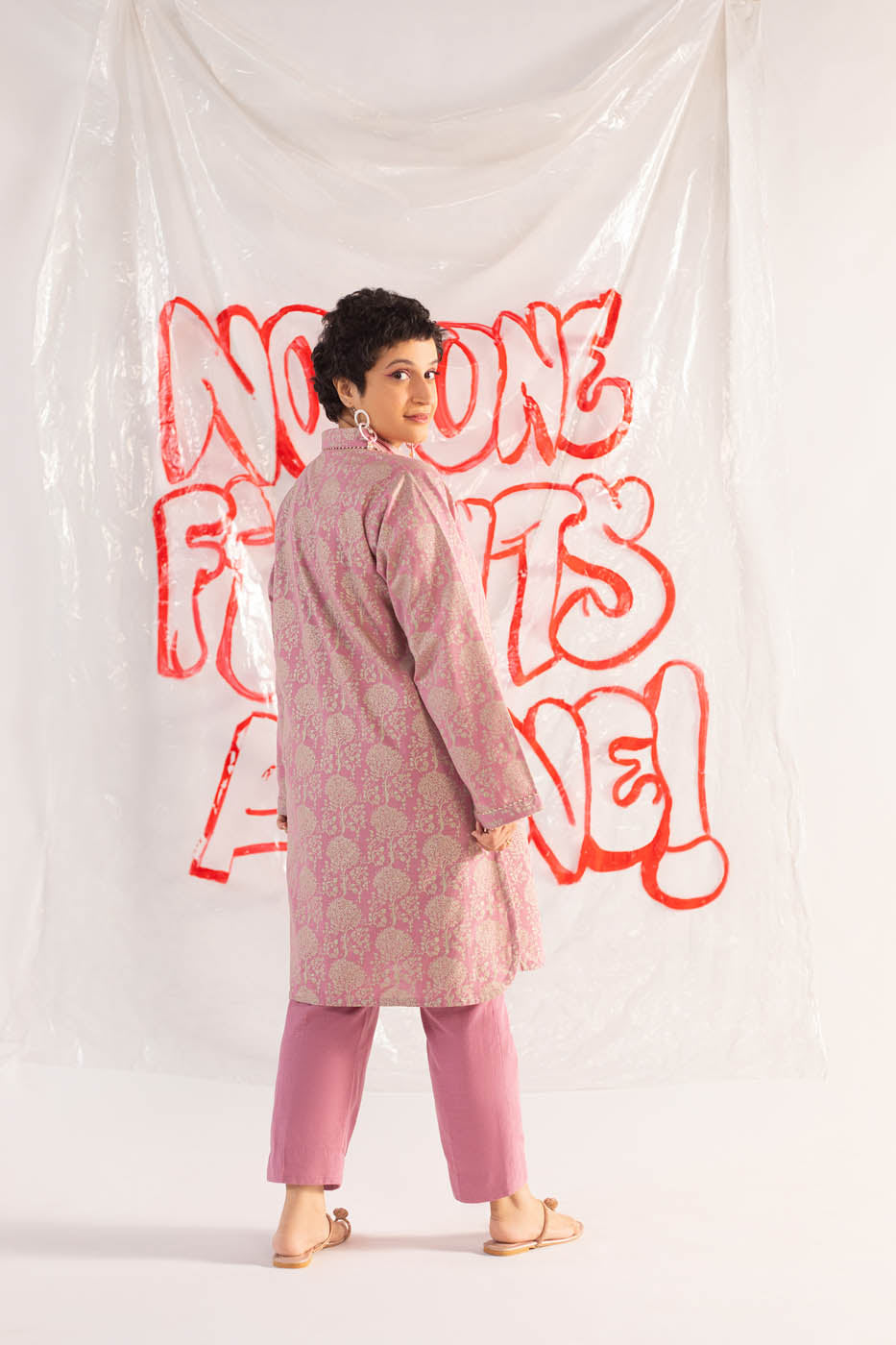 Printed Khaddar Kurti
