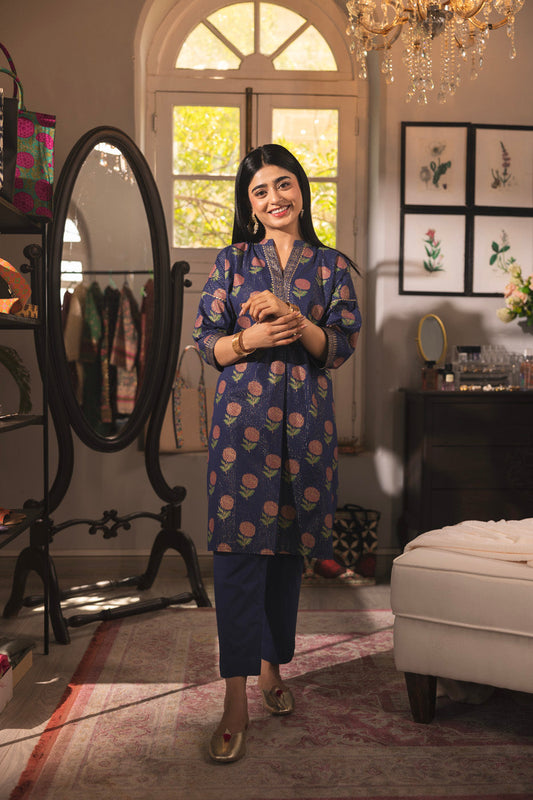Dyed Dobby Kurti