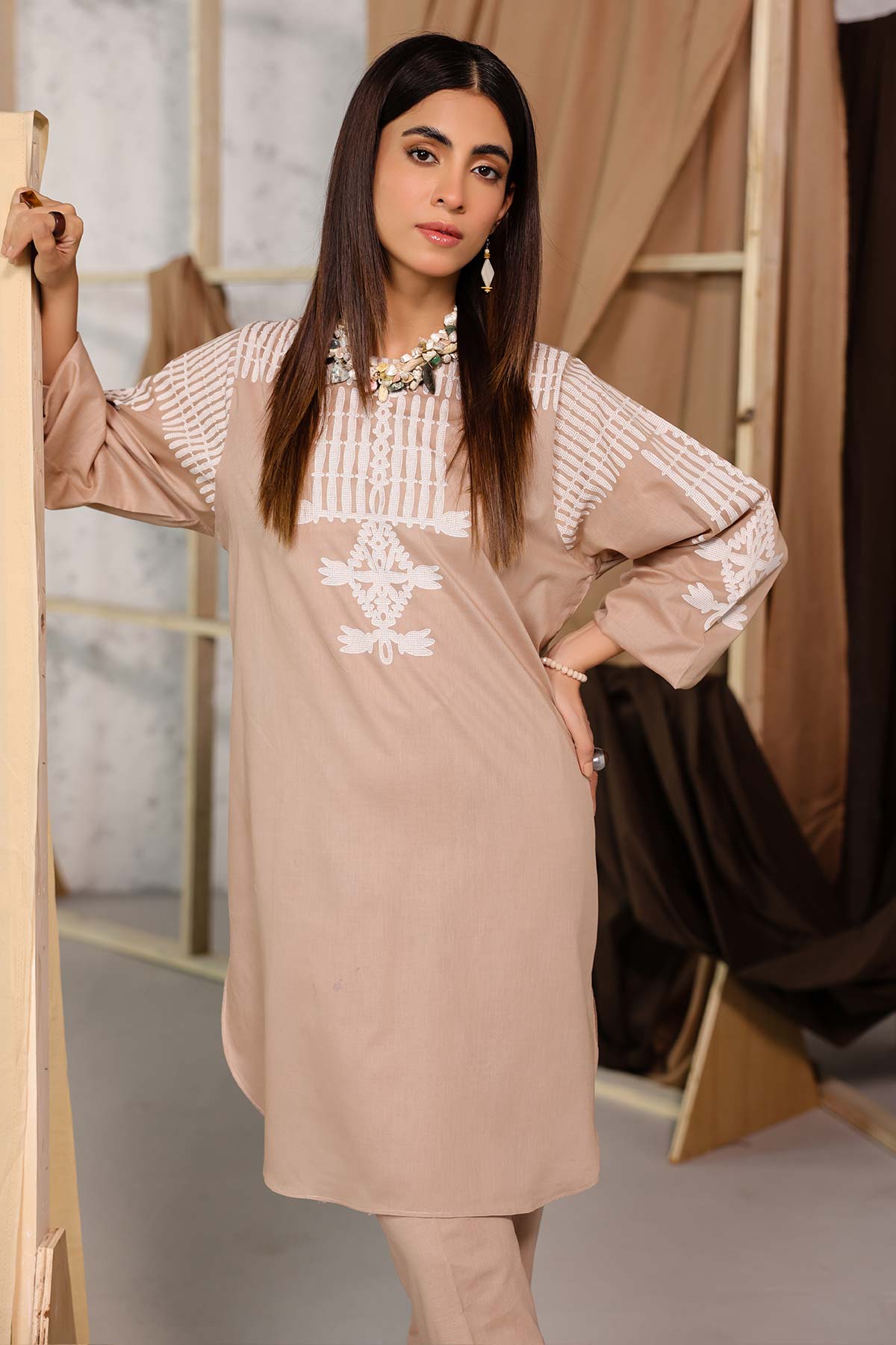 2 Pc Printed Cambric Outfit