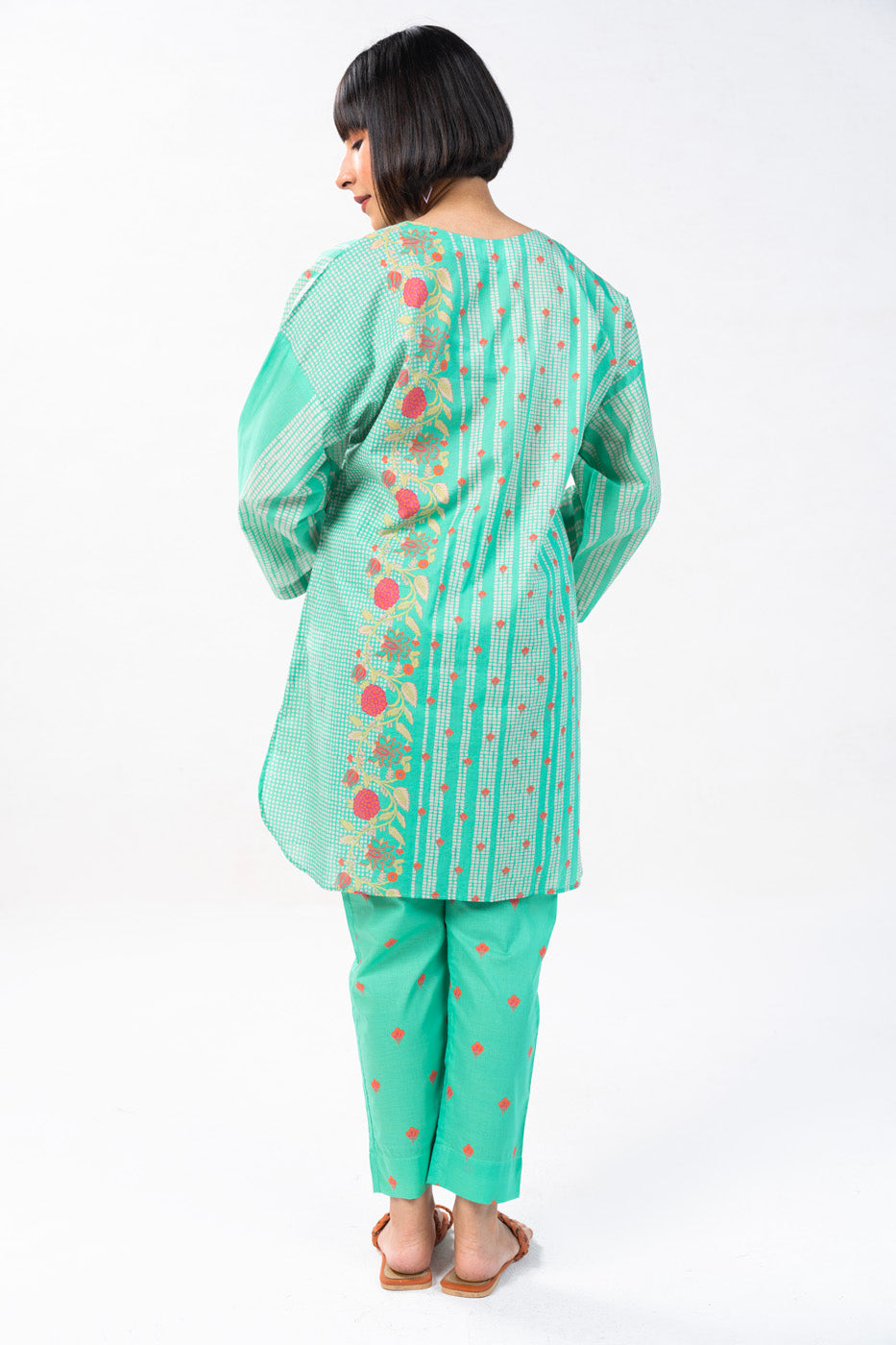 2 Pc Printed Cambric Outfit