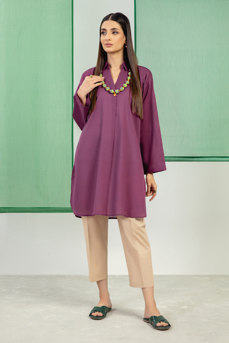 Dyed Lawn Kurti