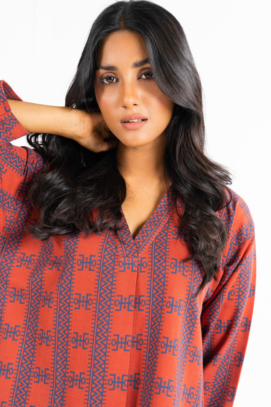 Printed Khaddar Kurti