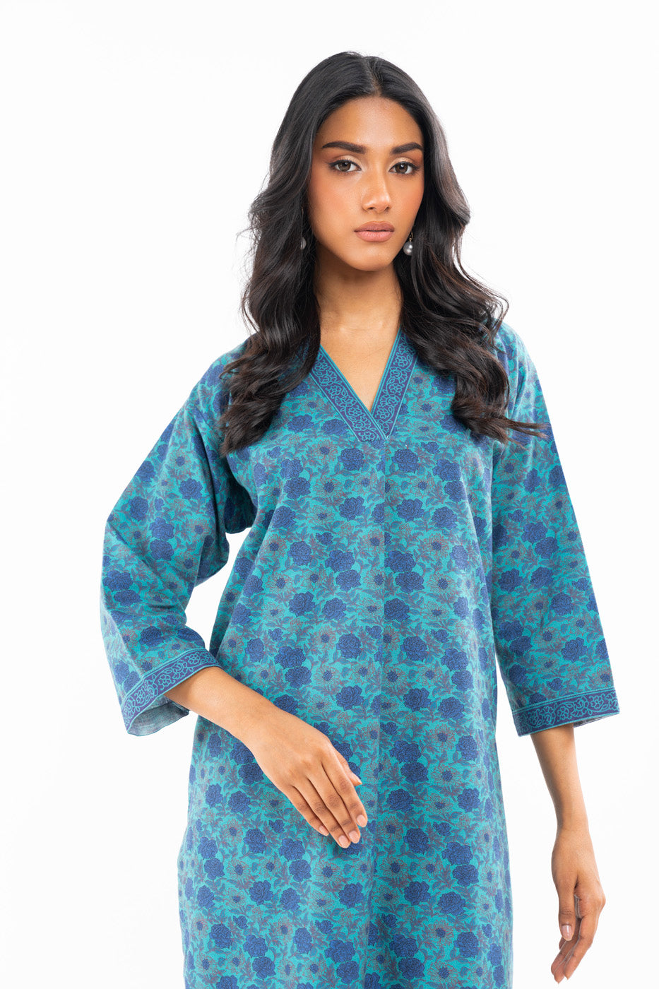 Printed Khaddar Kurti