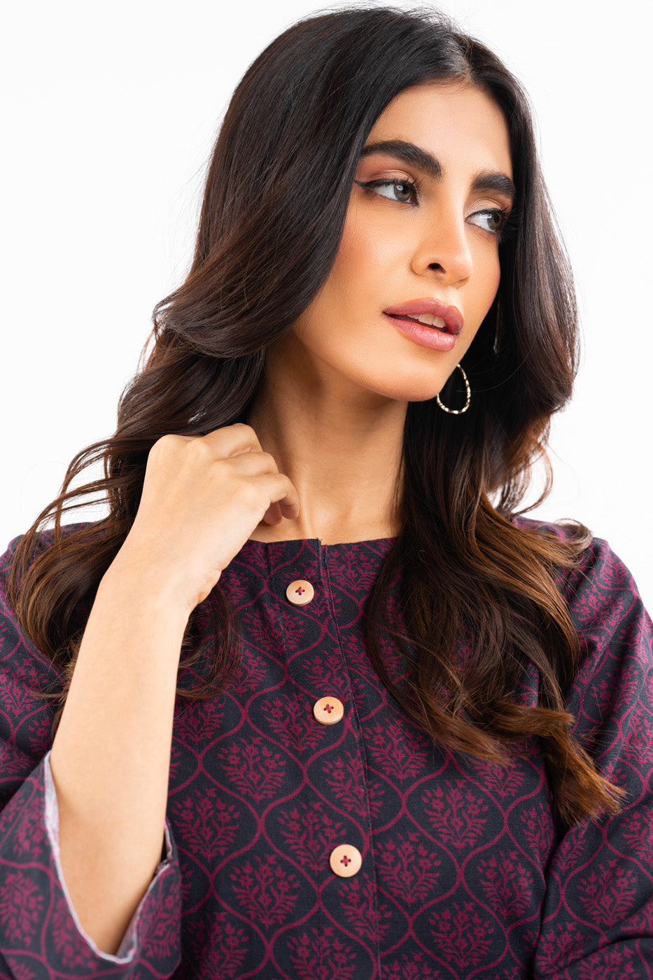 Printed Khaddar Kurti
