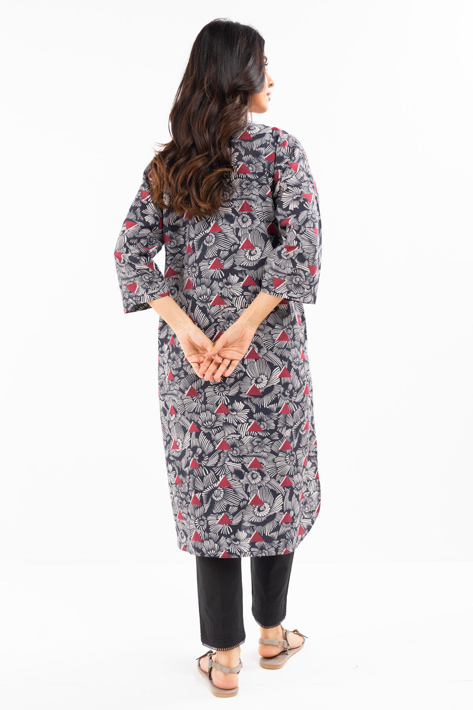 Printed Khaddar Kurti