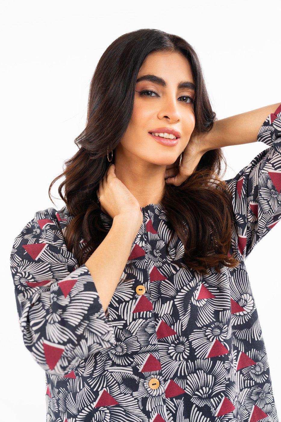 Printed Khaddar Kurti