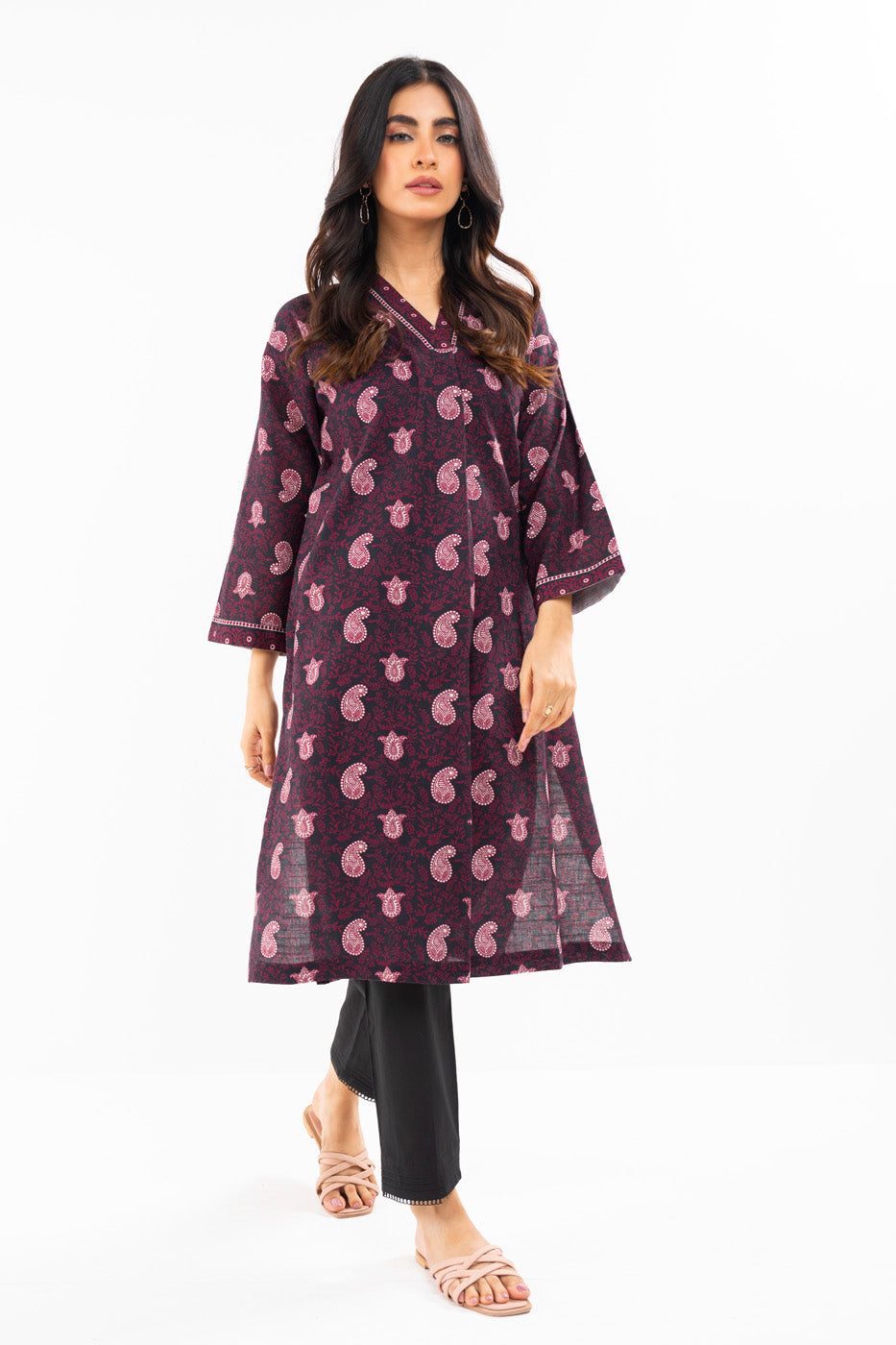 Printed Khaddar Kurti