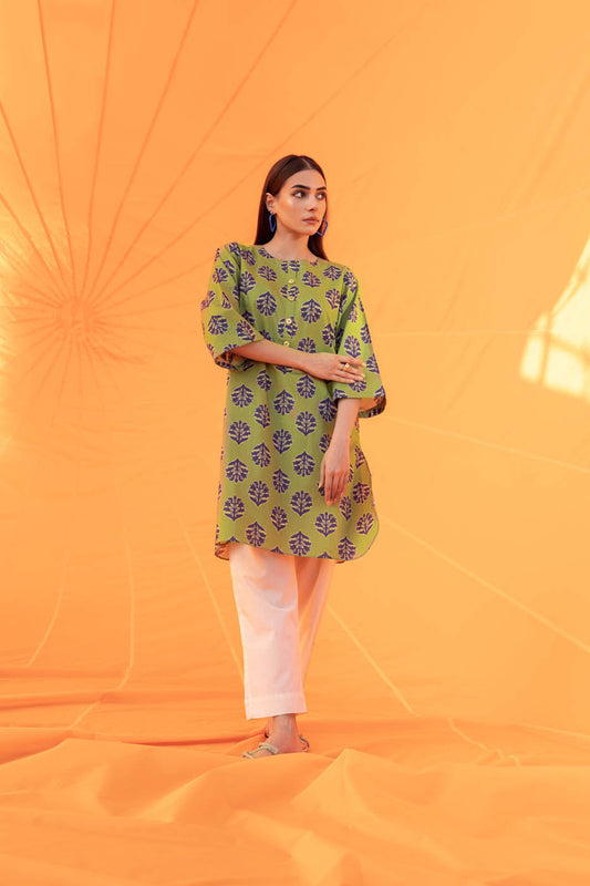 Printed Cambric Kurti