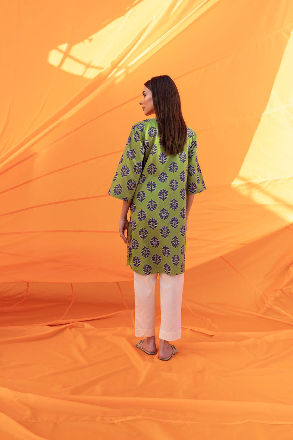 Printed Cambric Kurti