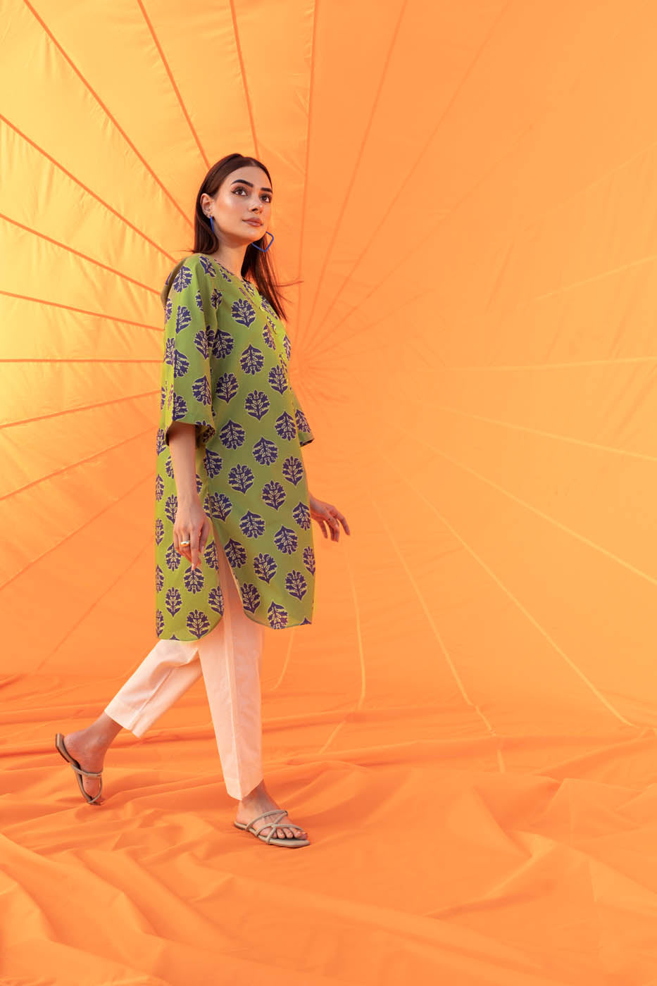 Printed Cambric Kurti