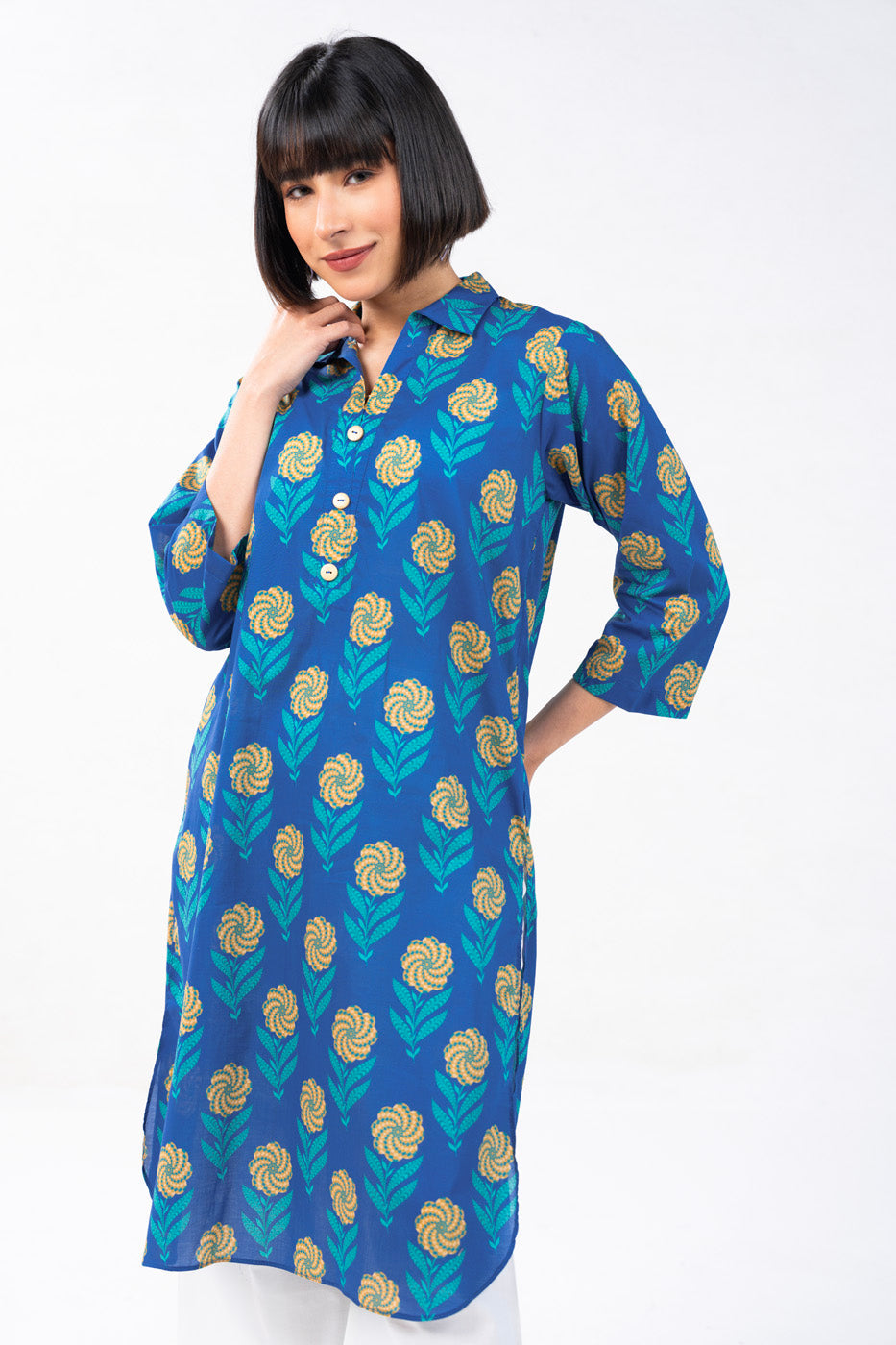 Printed Cambric Kurti
