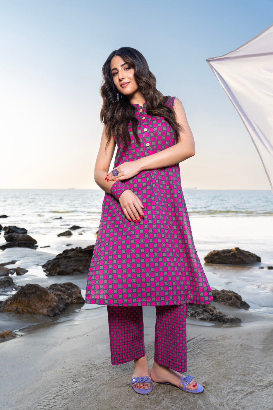2 Pc Printed Cambric Outfit