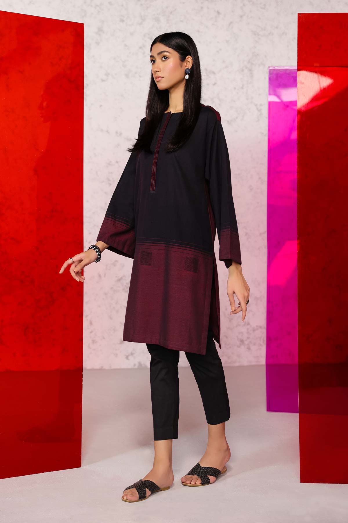 Printed Yarn Dyed Kurti