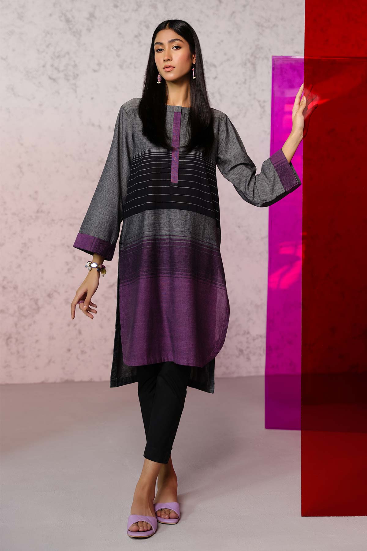Printed Yarn Dyed Kurti