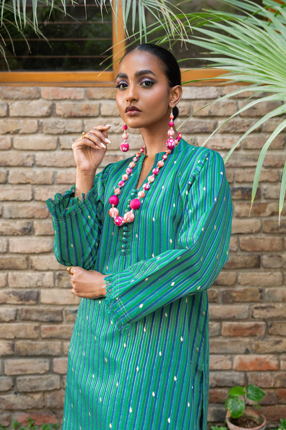 2 Pc Yarn Dyed Outfit