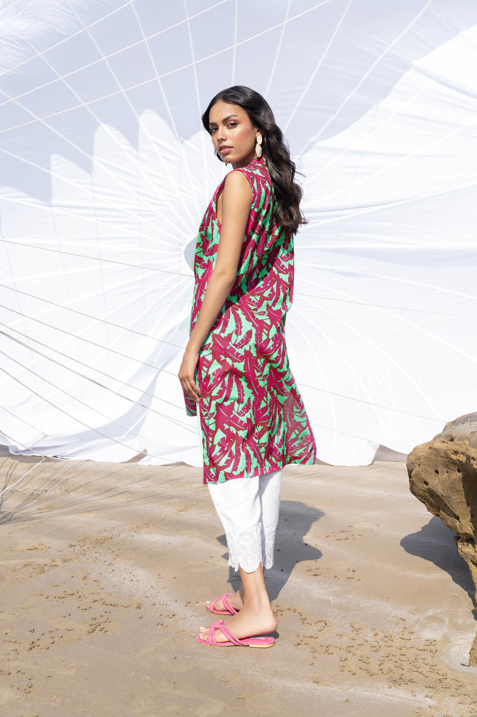 Printed Cambric Kurti