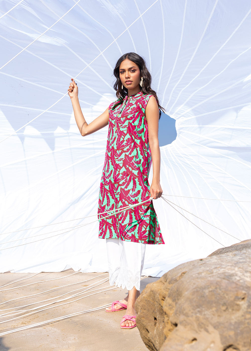 Printed Cambric Kurti