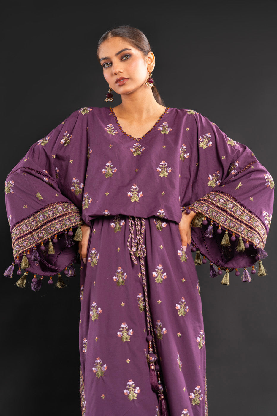 Embroidered Cambric Fabric