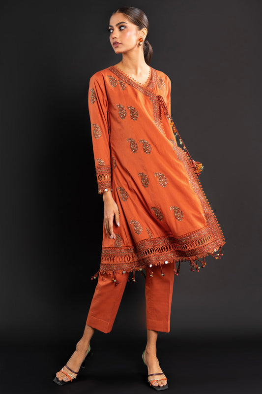 Embroidered Cambric Fabric