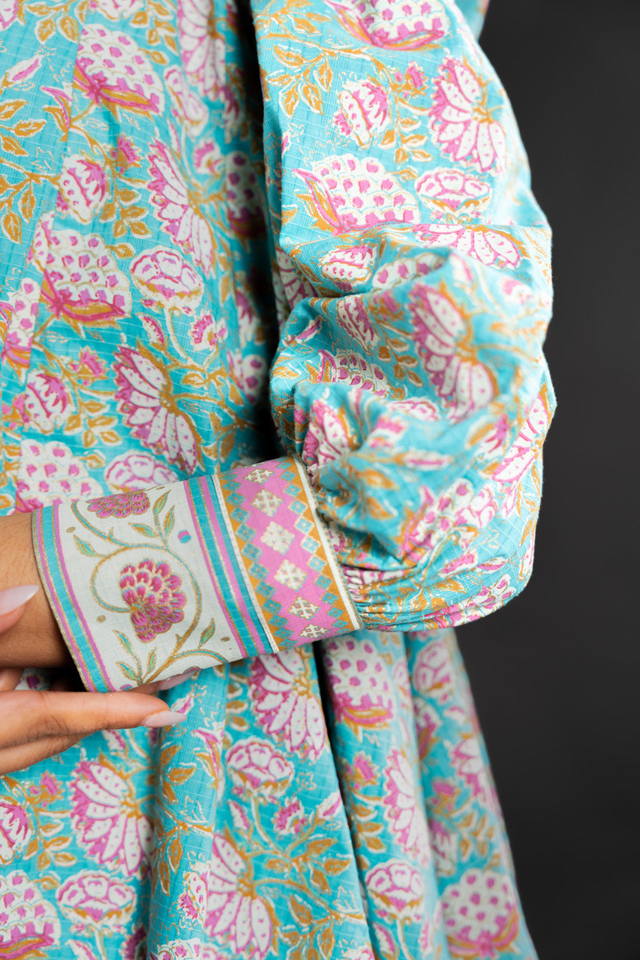 Printed Lawn Dobby Fabric