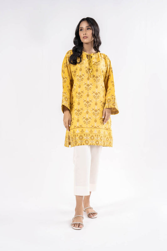Dyed Jacquard Kurti