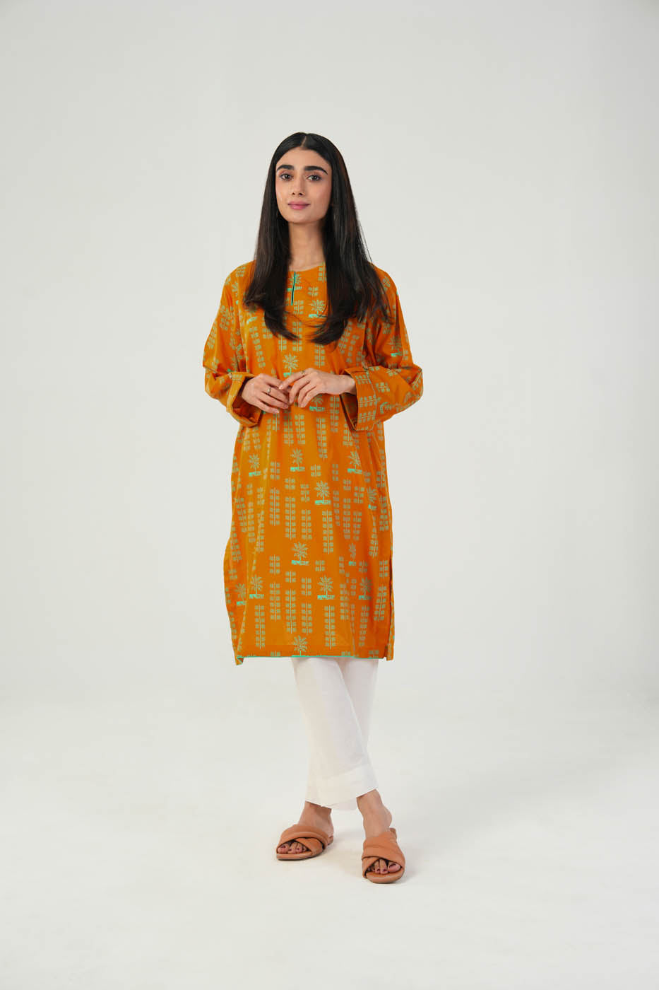Printed Cambric Kurti