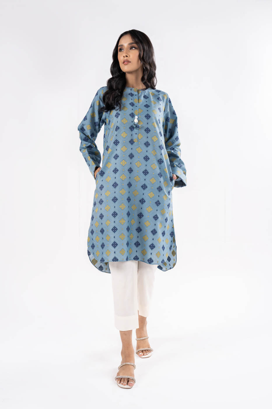 Dyed Dobby Kurti