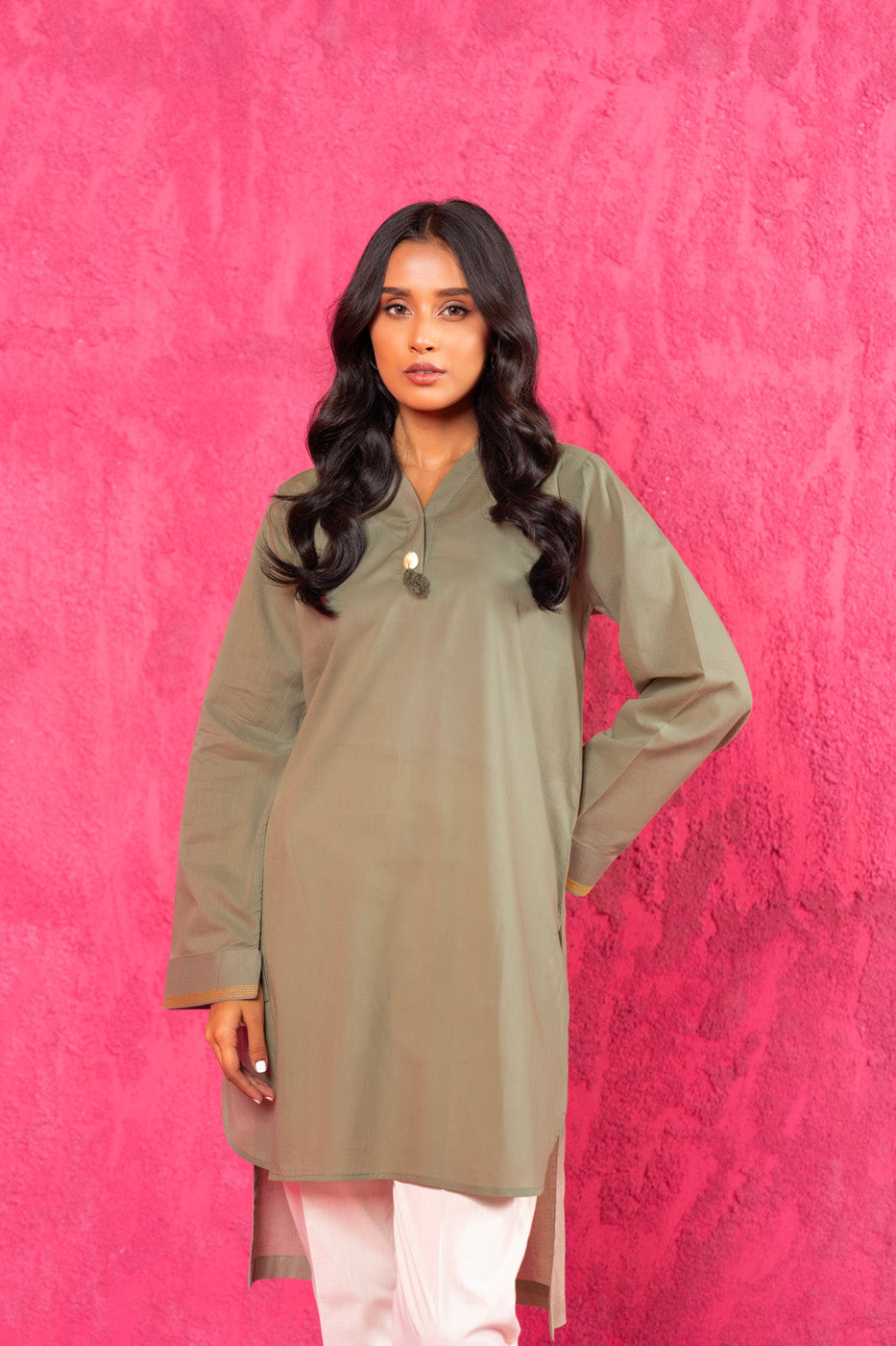 Dyed Lawn Kurti