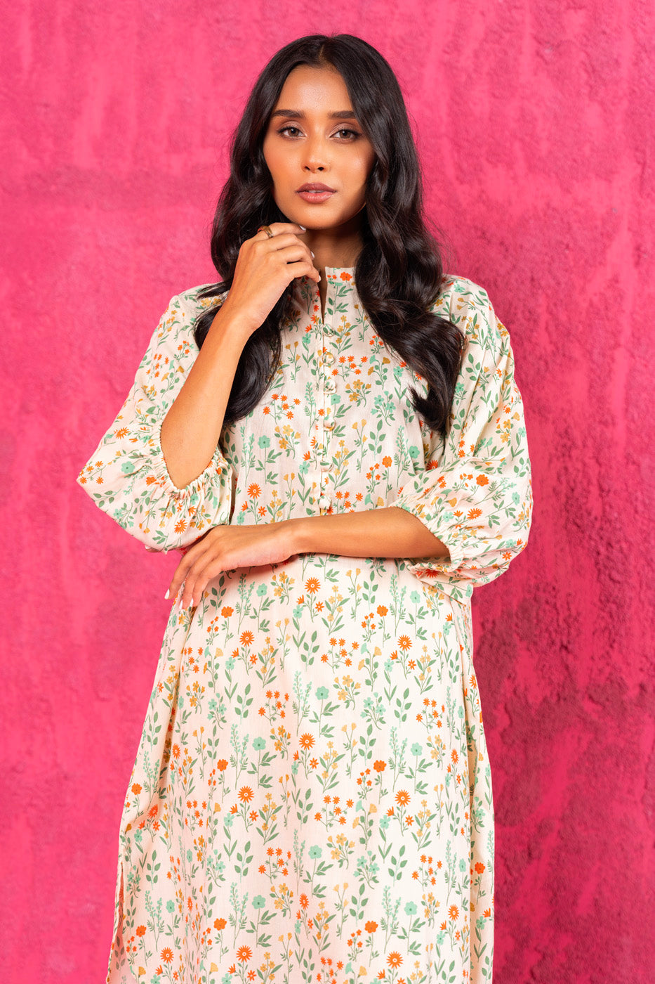 Printed Puff Kurti