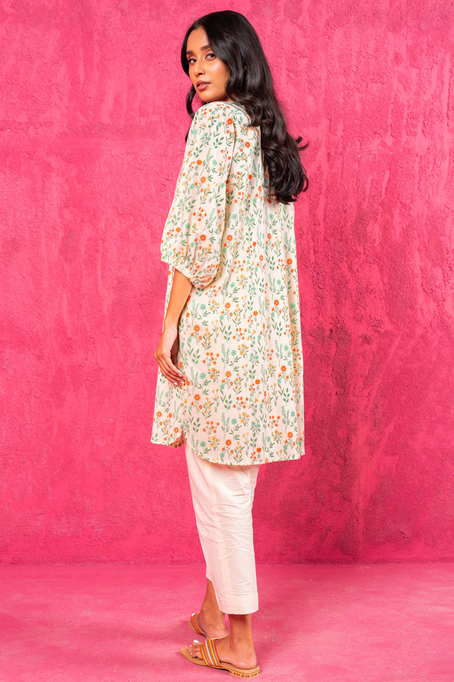 Printed Puff Kurti