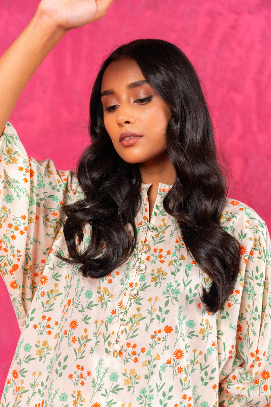 Printed Puff Kurti