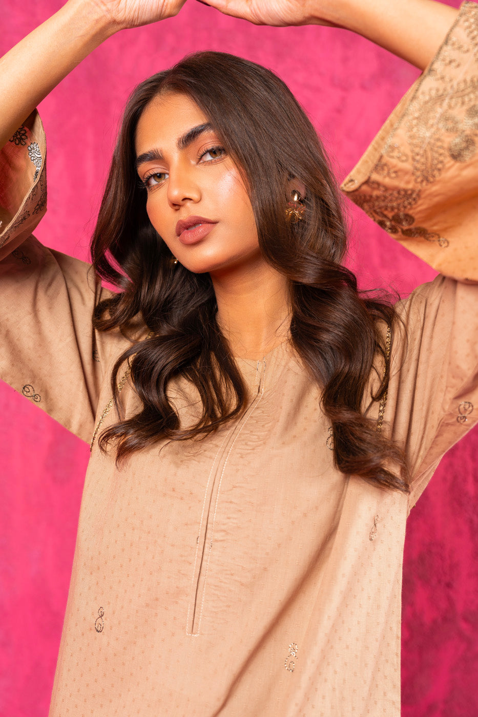 Dyed Dobby Kurti