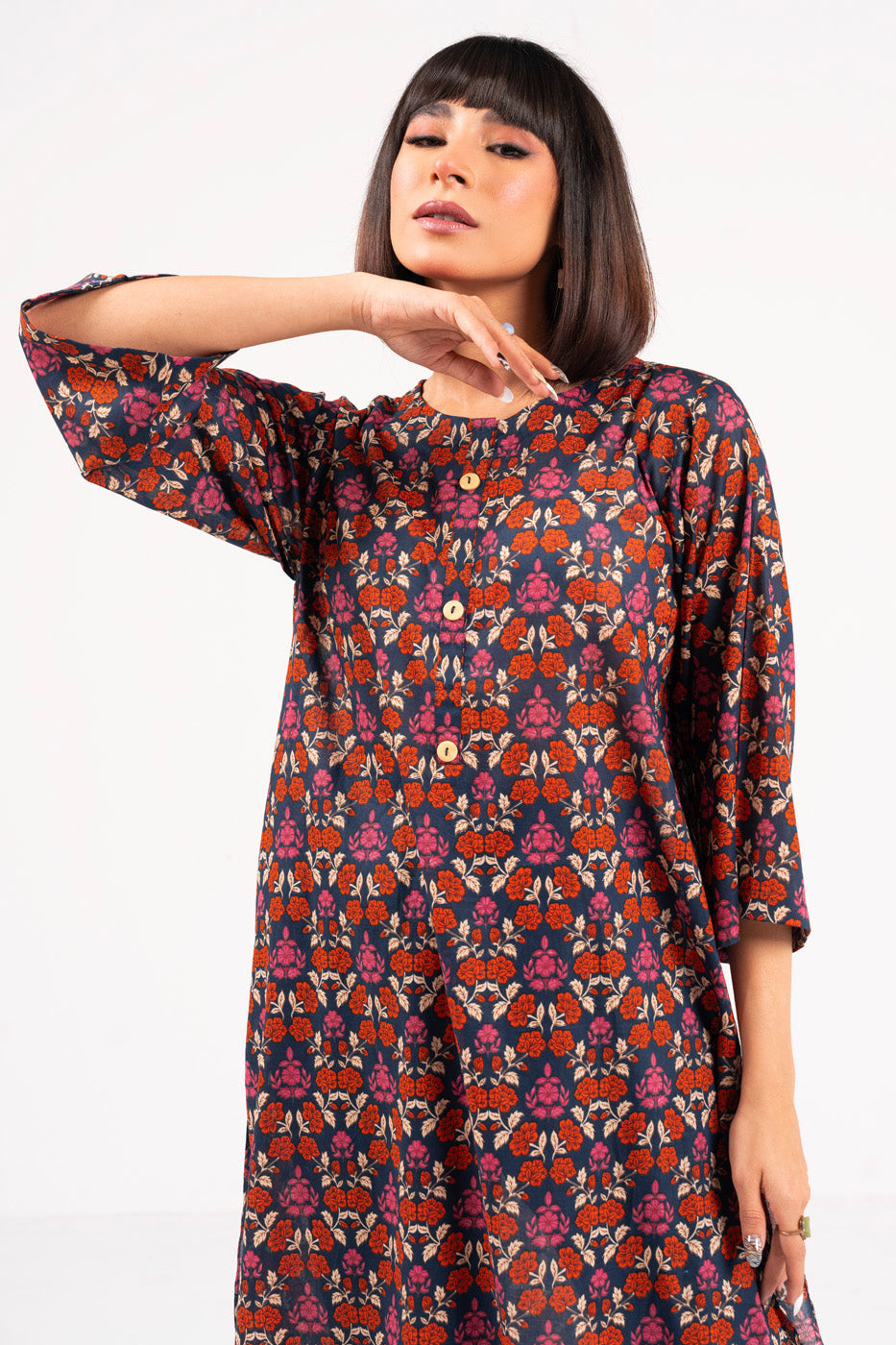 Printed Cambric Kurti