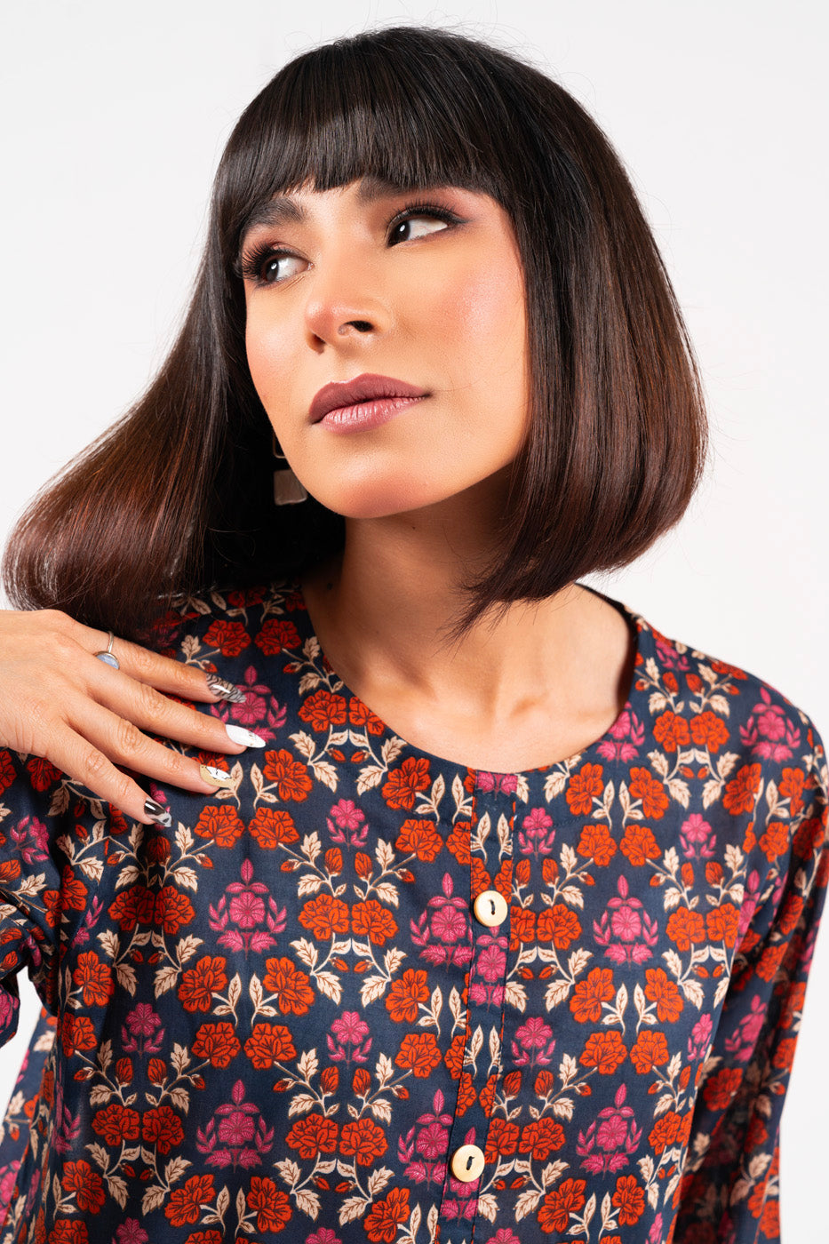 Printed Cambric Kurti