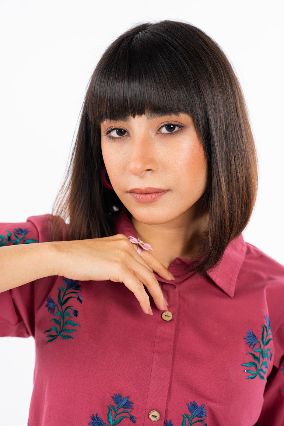 2 Pc Embroidered Cambric Outfit