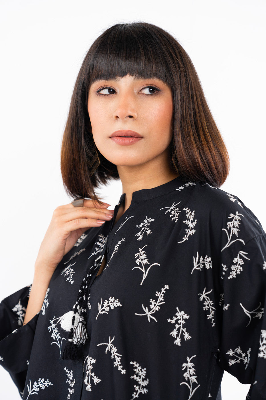2 Pc Embroidered Cambric Outfit