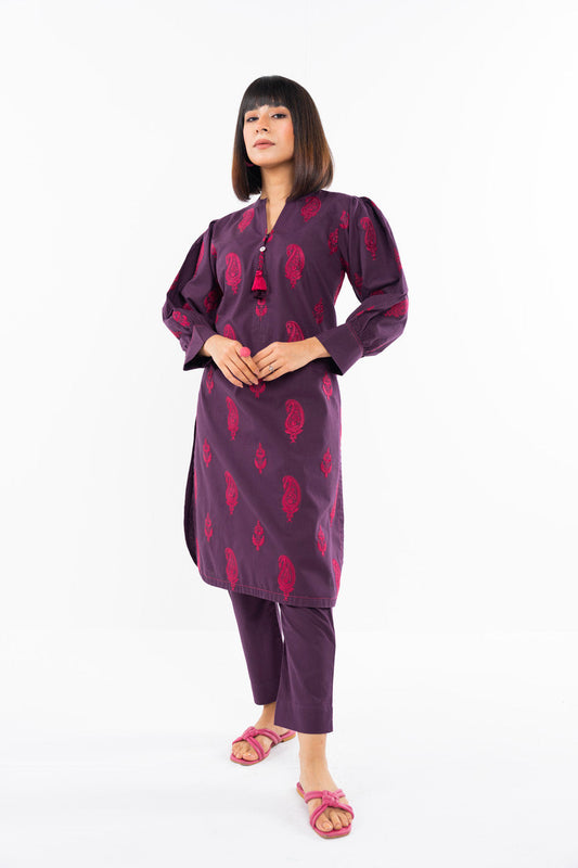 2 Pc Embroidered Cambric Outfit