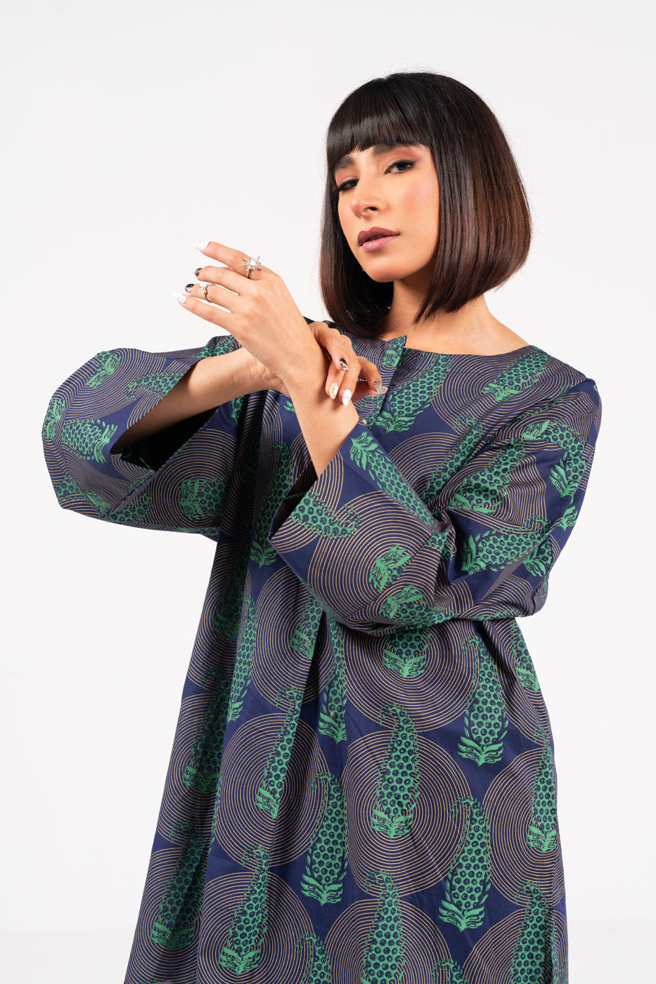 2 Pc Printed Cambric Outfit