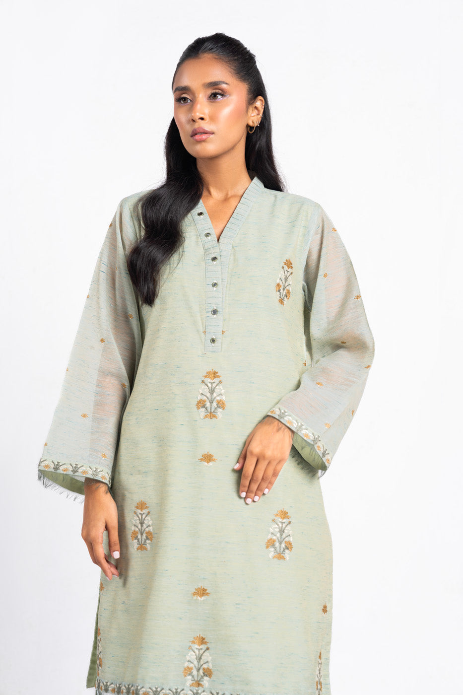 2 Pc Dyed Embroidered Outfit