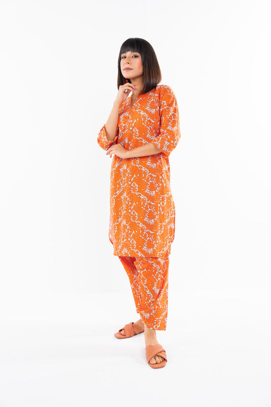 2 Pc Printed Cambric Outfit