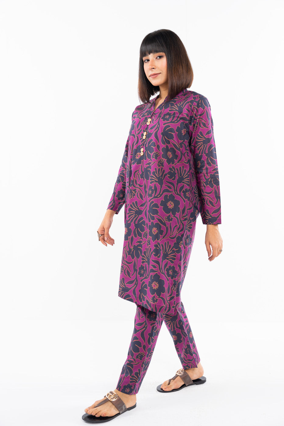 2 Pc Printed Cambric Outfit
