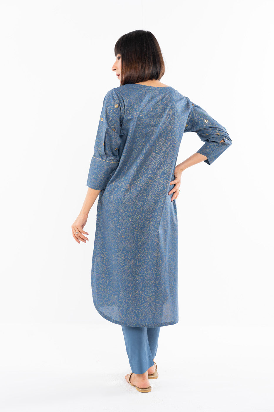 2 Pc Embroidered Cambric Outfit