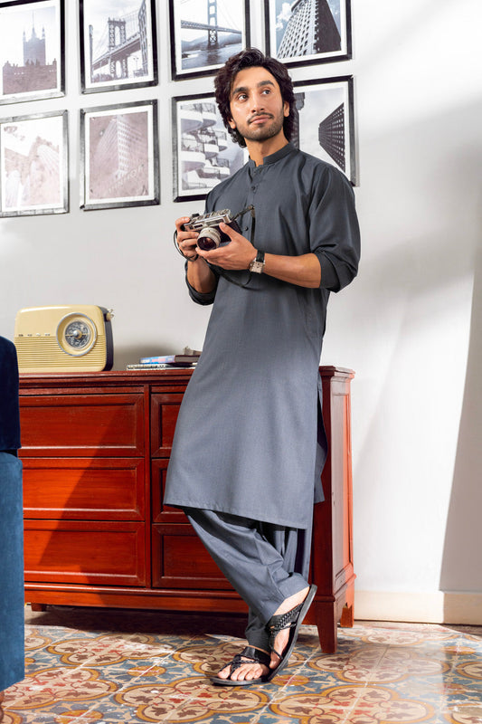 Dyed Blended Shalwar Kameez