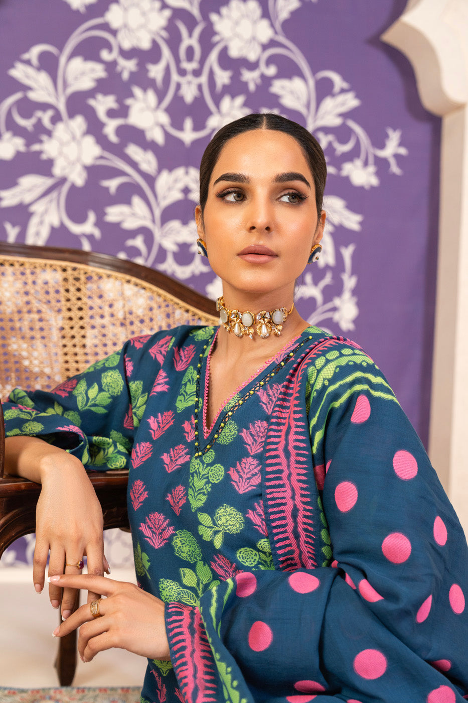 3 Pc Jacquard Suit With Jacquard Dupatta (Copy)