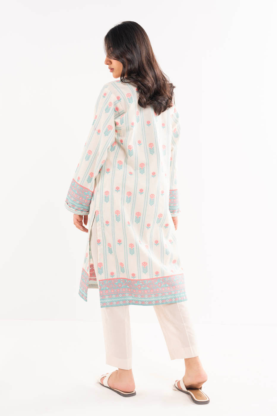 Dyed Jacquard Kurti