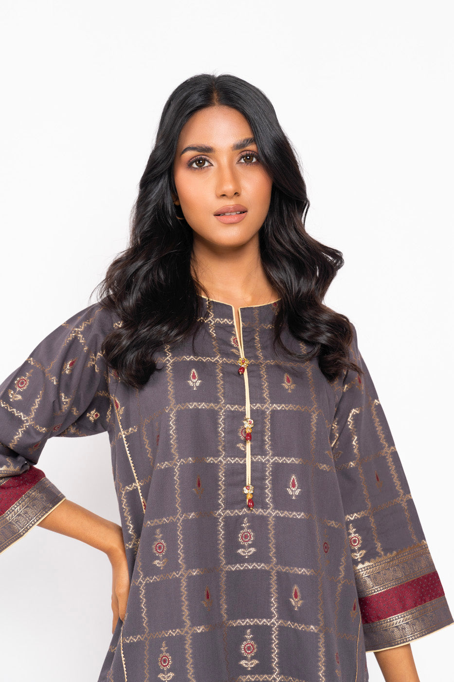 Printed Khaddar Kurti